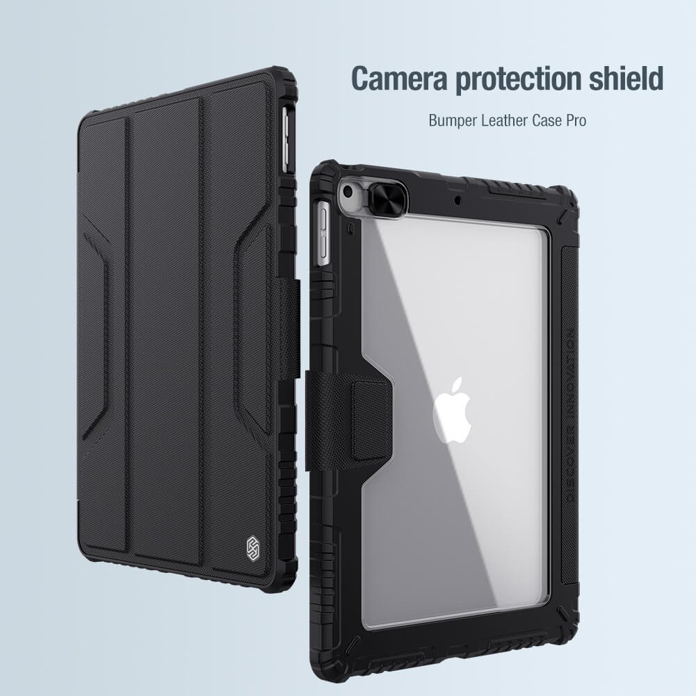 Nillkin Bumper Leather cover case Pro for Apple iPad 10.2 (2019), iPad 10.2 (2020), iPad 10.2 (2021) – Premium Shockproof Protective Back Cover - Image 10