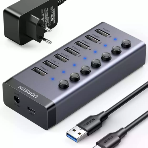 Ugreen-90307-USB-Hub-7-Port-with-Independent-Switch
