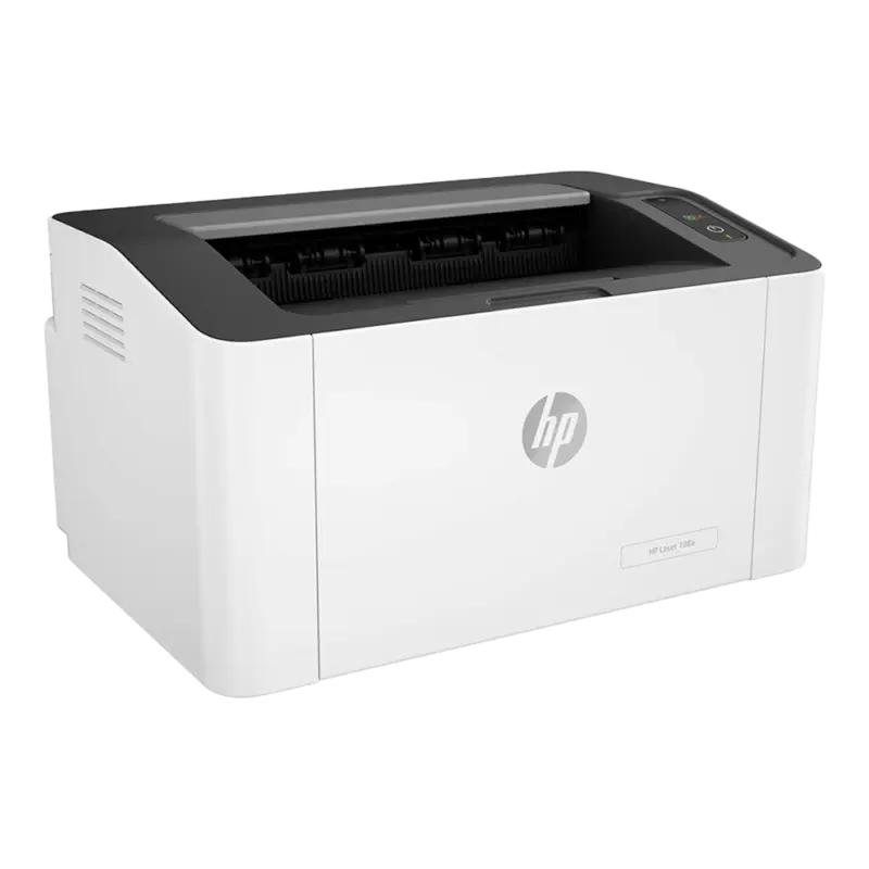 HP LaserJet 108a black and white laser printer compact design