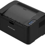 Pantum P2500W wireless laser printer black compact WiFi printer front view