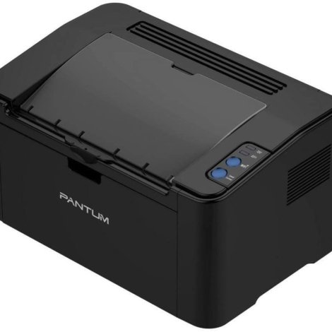 Pantum P2500W wireless laser printer black compact WiFi printer front view