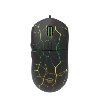 Meetion M930 wired gaming mouse with RGB lighting and ergonomic design for smooth gameplay