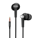 Ronin R-29 Handsfree high quality wired earphones with clear sound and comfortable fit black color