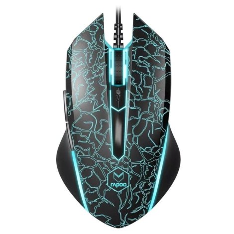 Rapoo V18 gaming optical mouse front view